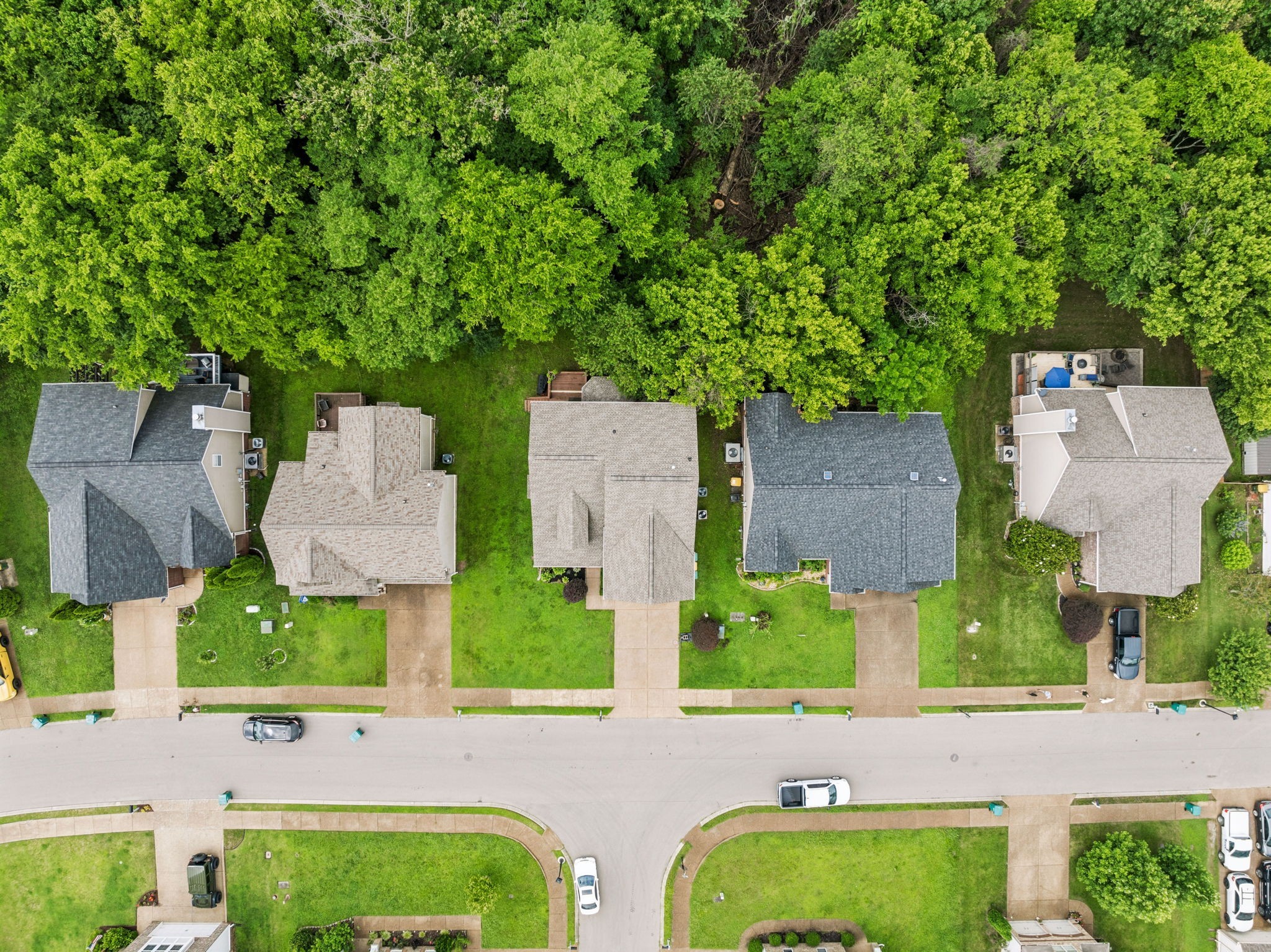 1443 Bern Drive Spring Hill, TN 37174 - Photo 63 of 64 an aerial view of a house with swimming pool and large trees