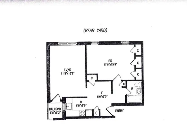 a picture of a bench in front of a door