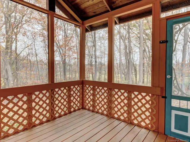 a front view of a house with wooden floor