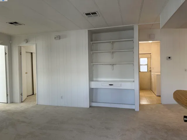 a view of kitchen and window