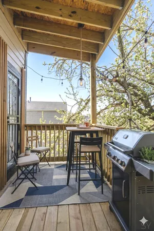 a view of a outdoor space with seating area