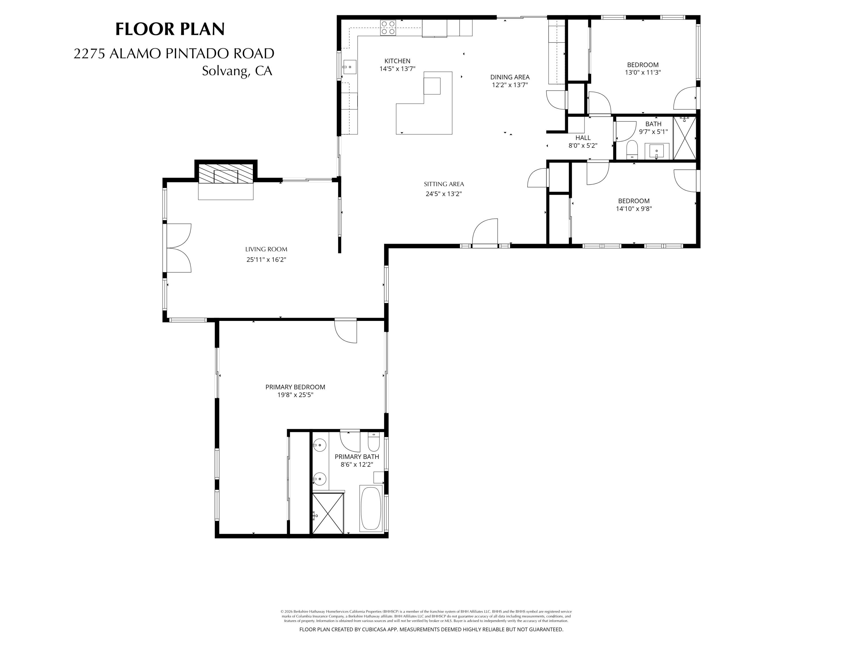 2275 Alamo Pintado Road Solvang, CA 93463 - Photo 51 of 52 Floor Plan Main House 2275 Alamo Pintado