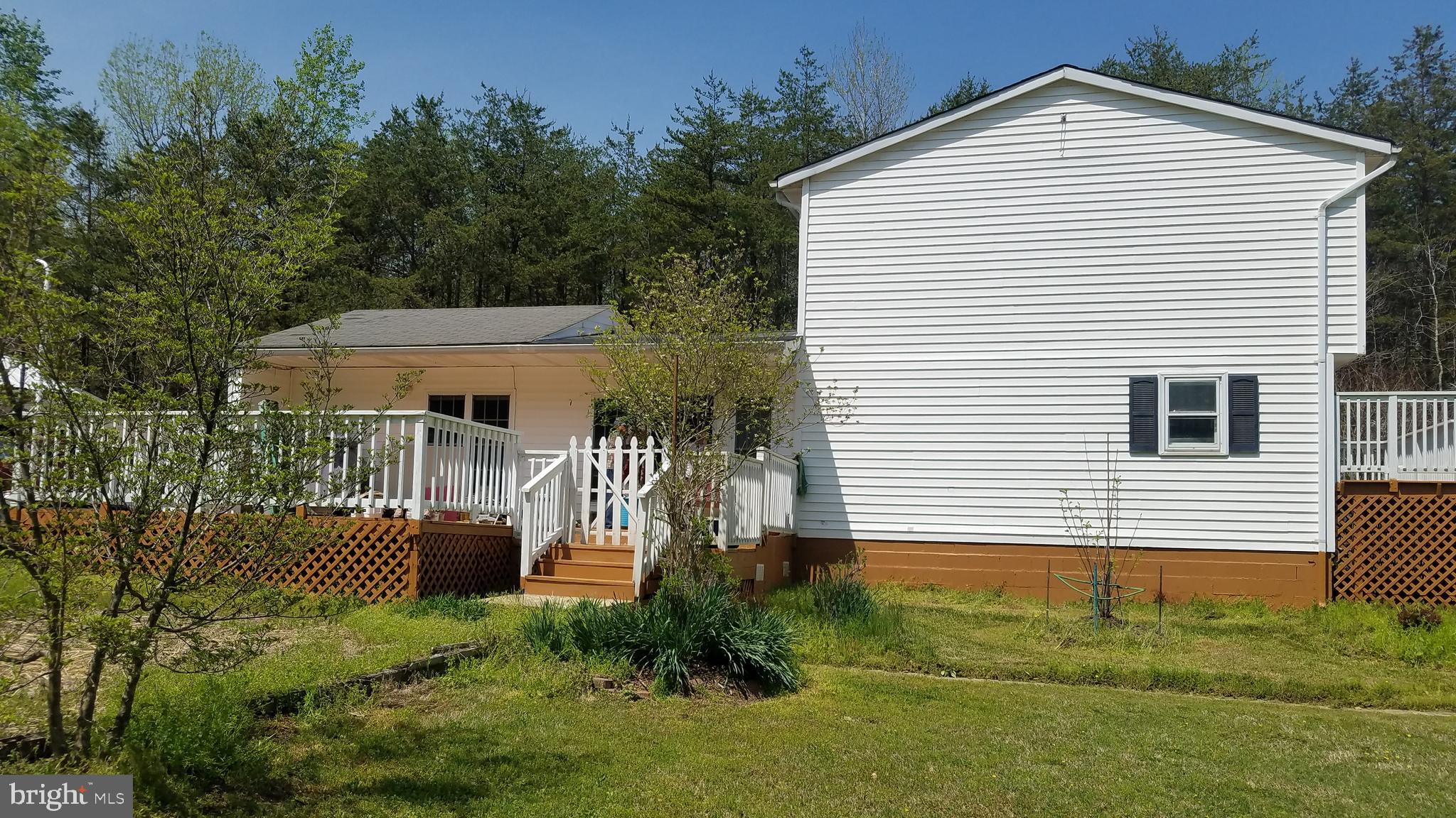 Side view with deck