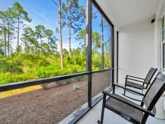 a view of a room with a porch