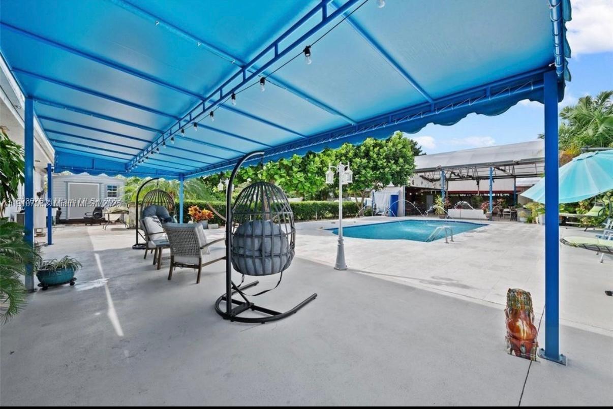 20235 Southwest 172nd Avenue Miami, FL 33187 - Photo 6 of 30 a view of a swimming pool with a patio