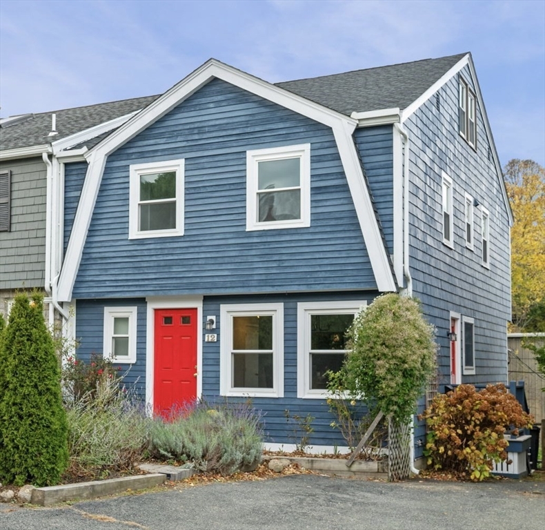 a front view of house