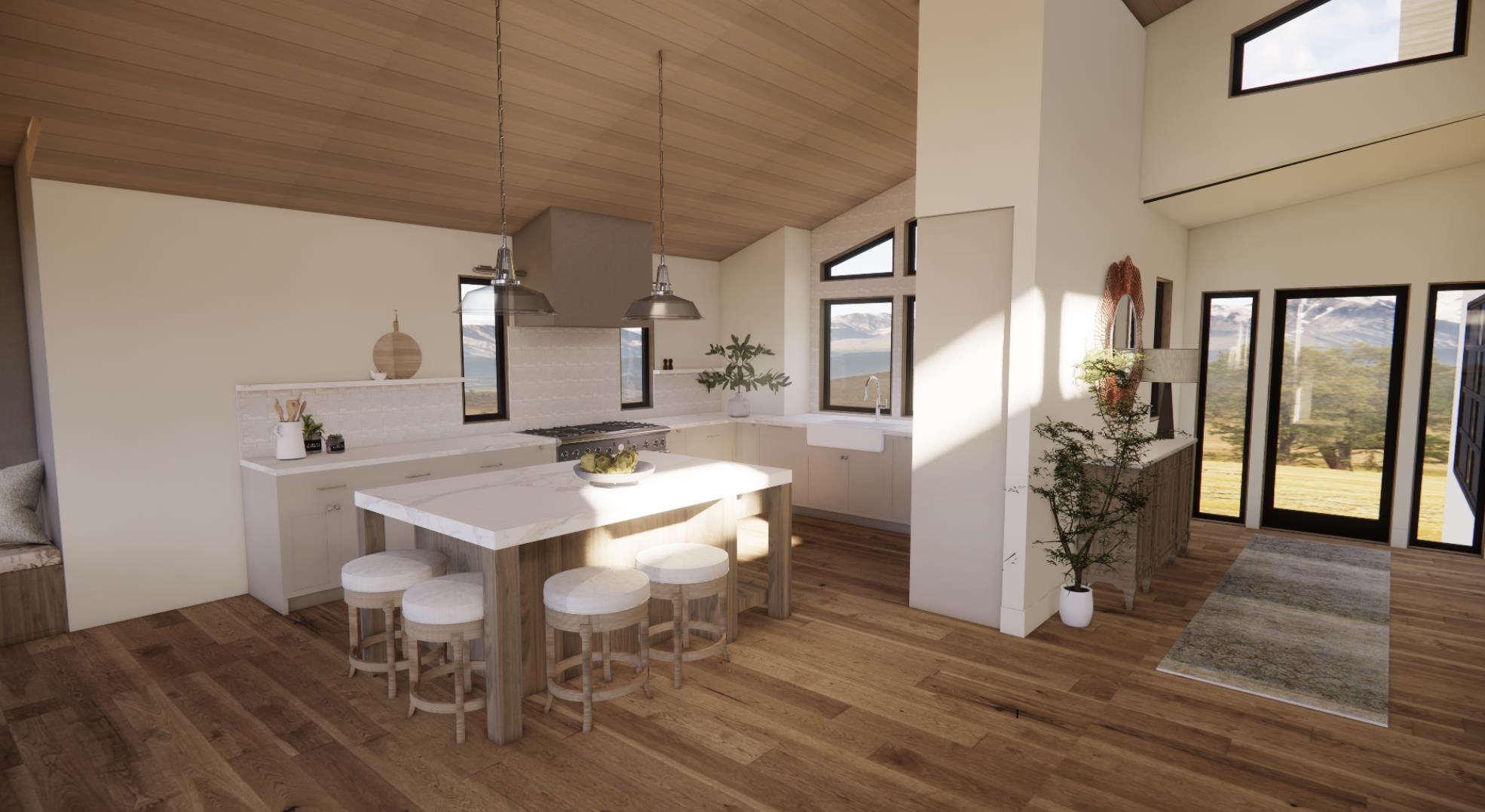 11101 China Camp Road Truckee, CA 96161 - Photo 5 of 11 a view of a dining room with furniture and wooden floor