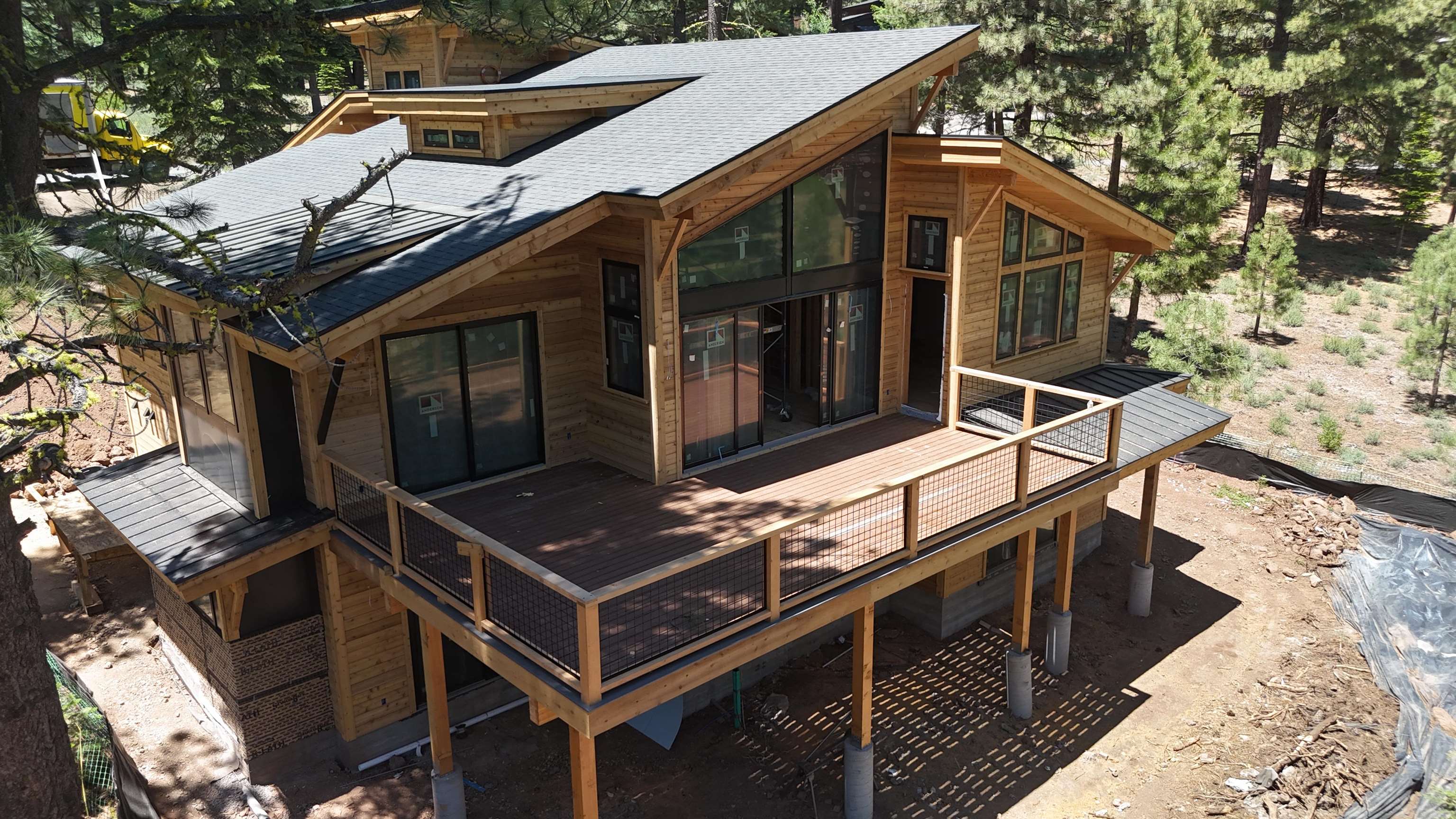 11101 China Camp Road Truckee, CA 96161 - Photo 9 of 11 a view of house with chairs and wooden fence