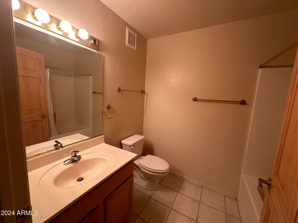 a bathroom with a sink a toilet a mirror and shower