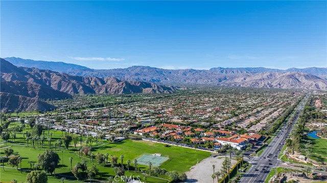 a view of city and mountain