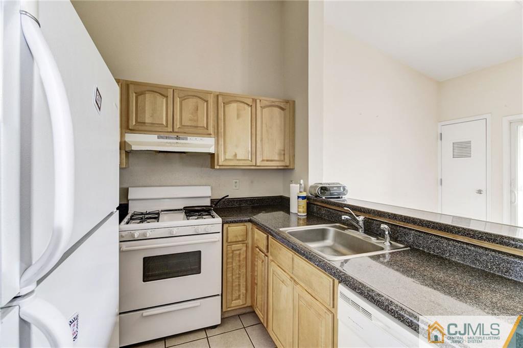 1131 Edpas Road, Unit 1131 New Brunswick, NJ 08901 - Photo 9 of 20 a kitchen with stainless steel appliances granite countertop a sink stove and cabinets