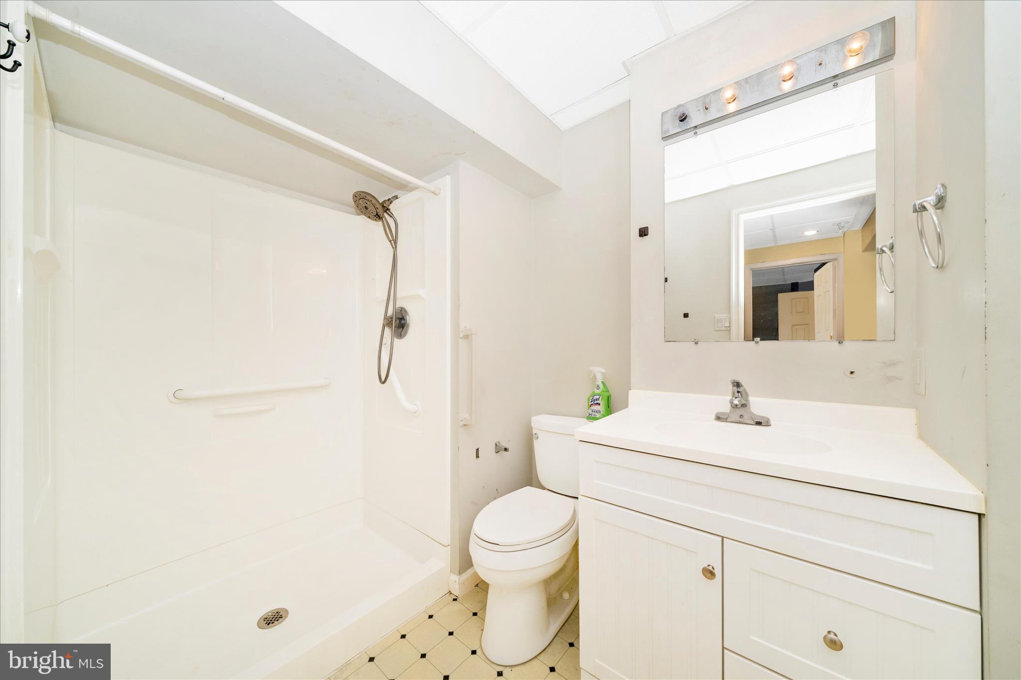 9534 Liberty Road Frederick, MD 21701 - Photo 47 of 70 a bathroom with a sink a toilet and a mirror