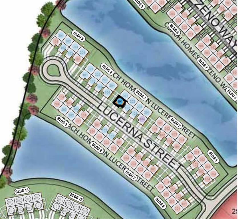15323 Lucerna Street, Unit 101 Naples, FL 34114 - Photo 12 of 19 Esplanade by the Islands Coach Homes ~ Site Map