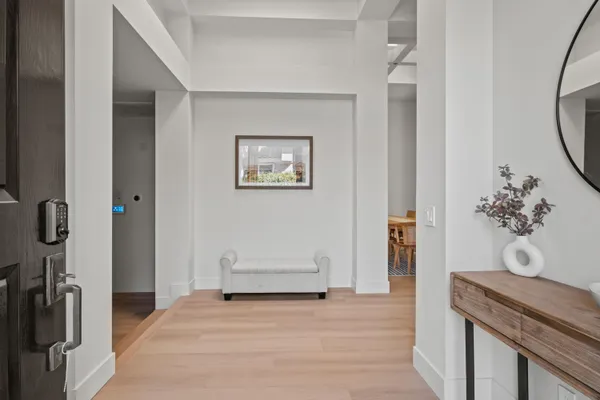 a view of a storage and utility room