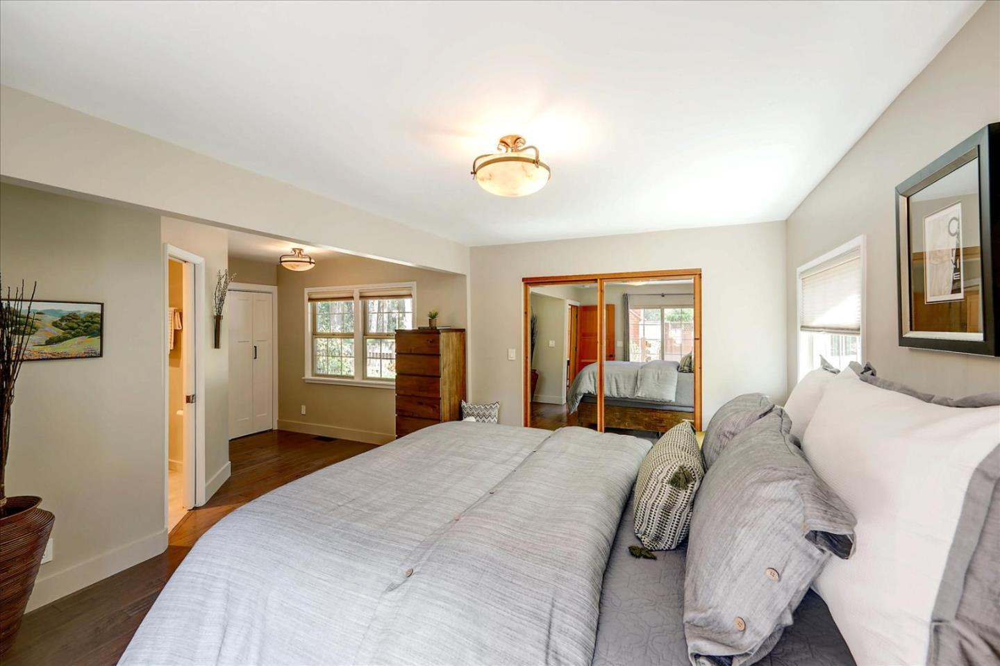 77 Forest Road Mount Hermon, CA 95041 - Photo 26 of 46 a bedroom with a bed and a window