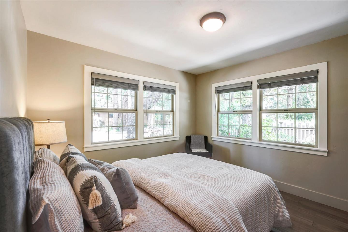 77 Forest Road Mount Hermon, CA 95041 - Photo 32 of 46 a bedroom with a bed and a window