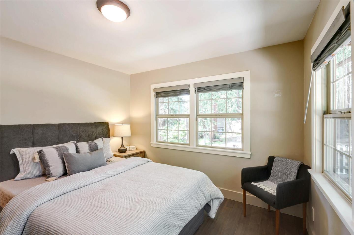 77 Forest Road Mount Hermon, CA 95041 - Photo 33 of 46 a bedroom with bed chair and window