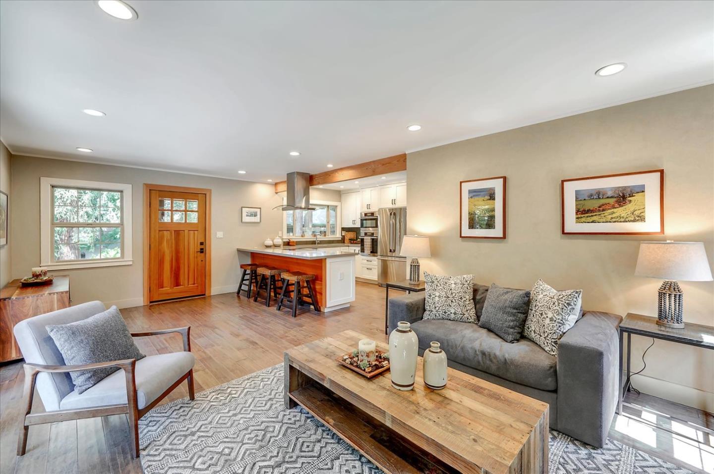 77 Forest Road Mount Hermon, CA 95041 - Photo 5 of 46 a living room with furniture and wooden floor