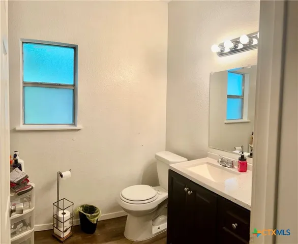 a bathroom with a sink and a toilet