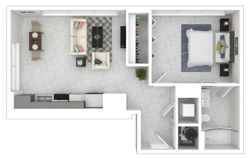 125 Ted Turner Drive Southwest, Unit 802 Atlanta, GA 30303 - Photo 21 of 21 a bathroom with a bathtub