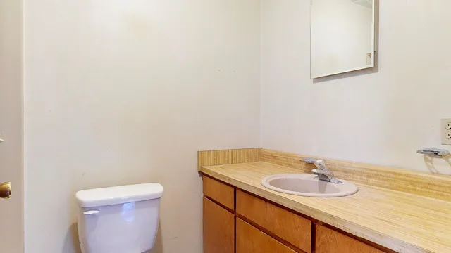 a bathroom with a sink and a toilet