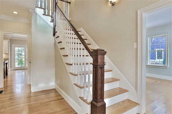 7 Davis Road Bedford, MA 01730 - Photo 3 of 30 a view of entryway and hall with wooden floor