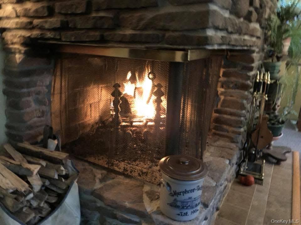 172 Wards Road Livingston Manor, NY 12758 - Photo 6 of 25 LR stone fireplace for cozy winter days
