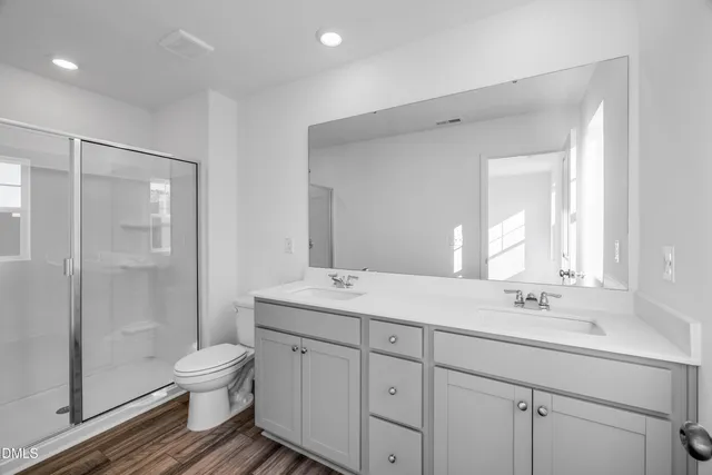 a view of room with racks on the wall