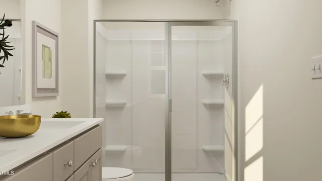 a close view of walk in closet