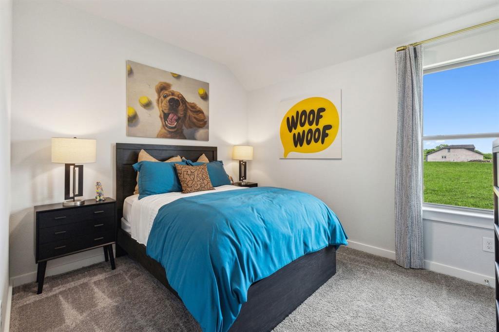 1932 Callington Way Forney, TX 75126 - Photo 19 of 25 a bedroom with a bed and painting on the wall