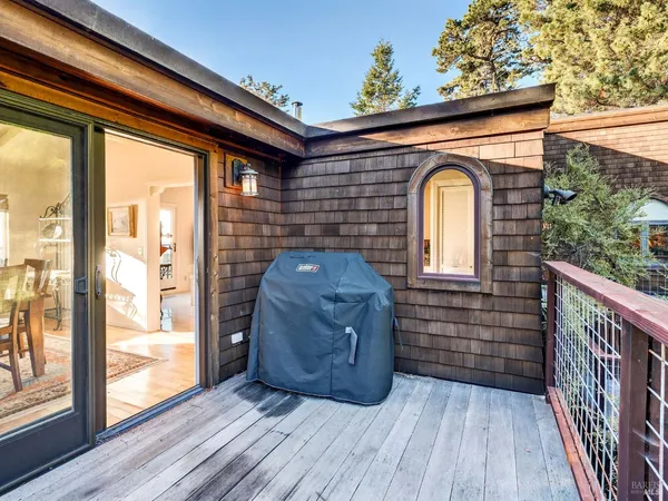 a view of outdoor space and deck