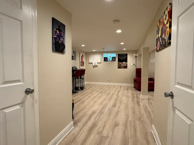 a view of kitchen and utility room