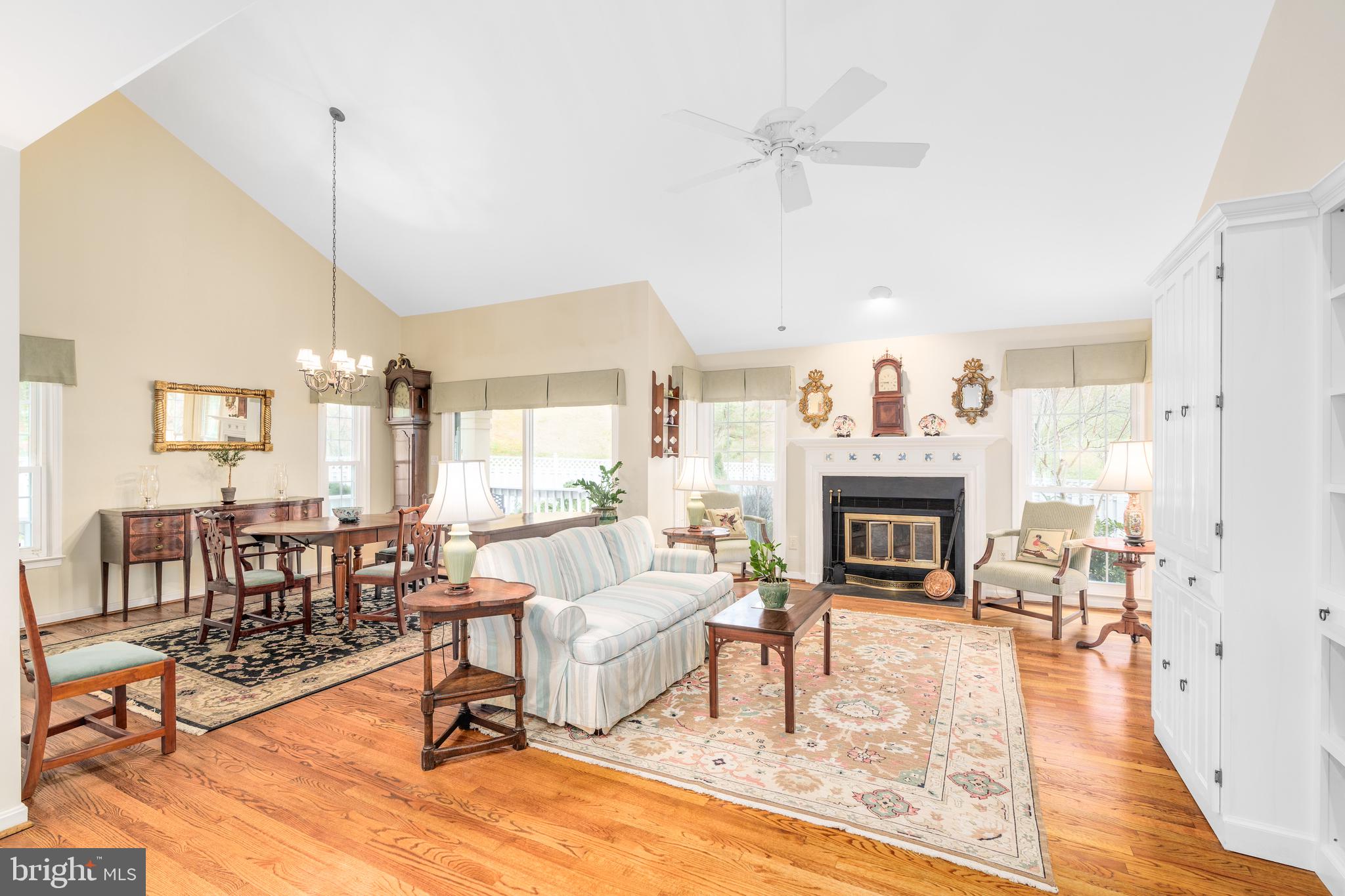 7 Brookland Ridge Road Lutherville-Timonium, MD 21093 - Photo 9 of 43 Living Room WITH gas Fireplace