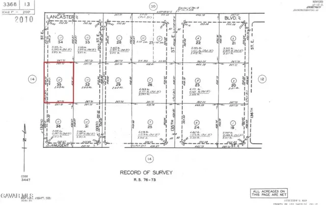$13,500 | 0 East 132nd Street East, Lancaster, CA 93534