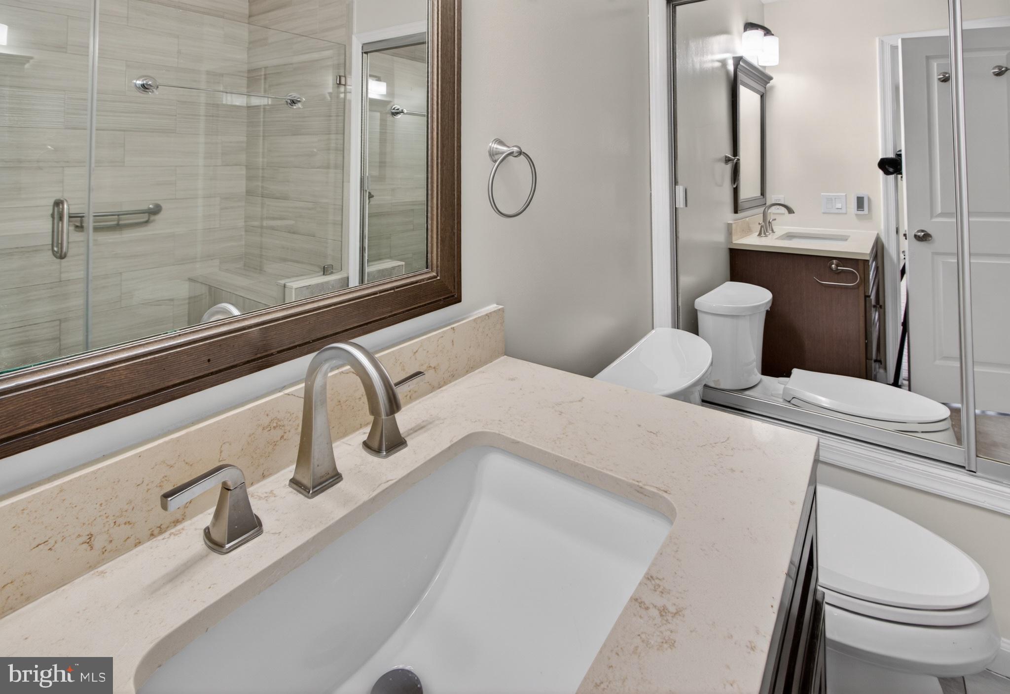 16 Redding Ridge Drive Gaithersburg, MD 20878 - Photo 32 of 53 Sleek modern bathroom oasis.