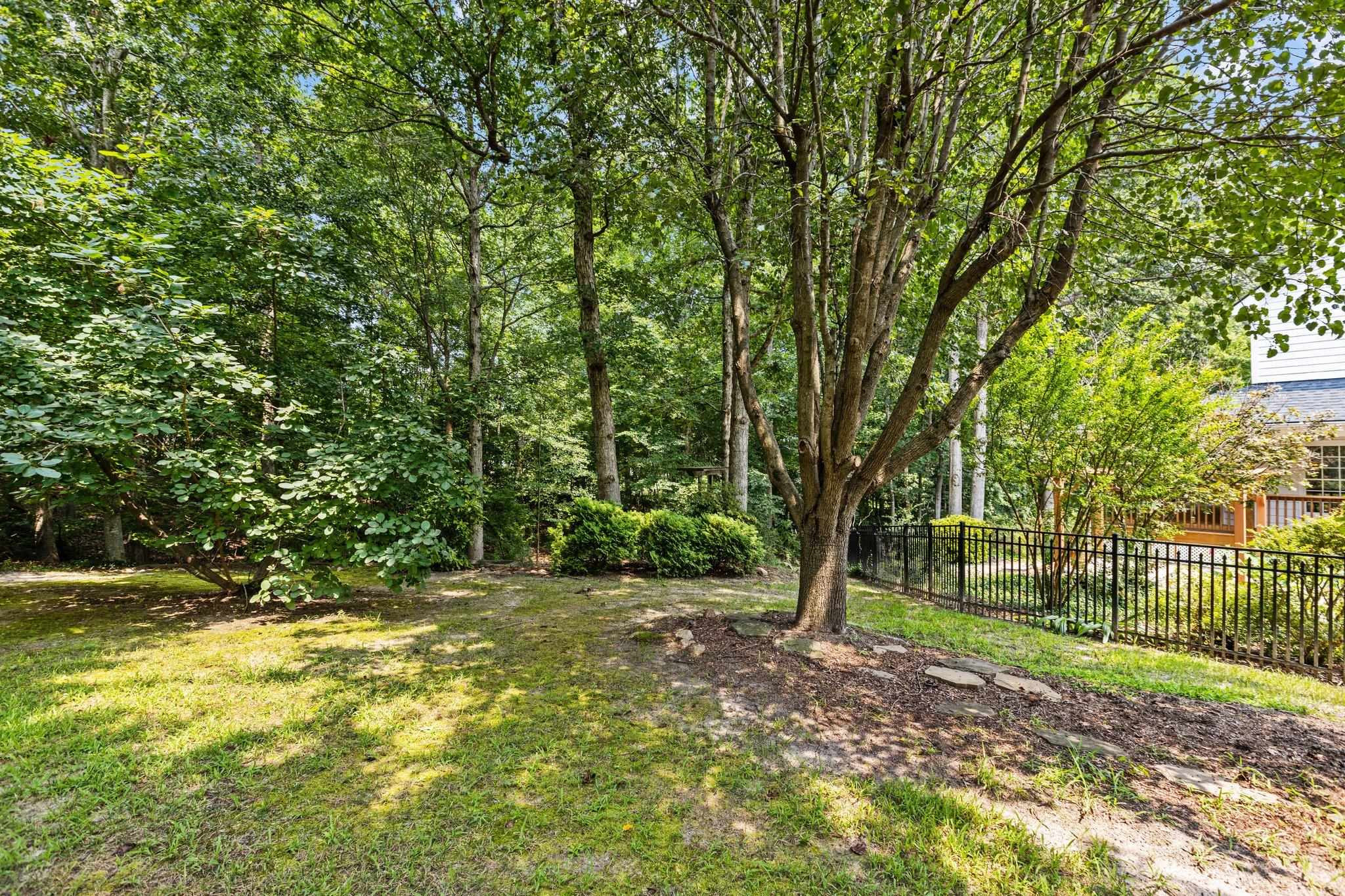 5105 Solemn Grove Road Garner, NC 27529 - Photo 29 of 30 Large lot with a small fenced portion for Fido! Back Yard