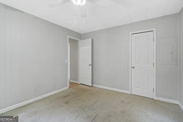 a view of an empty room