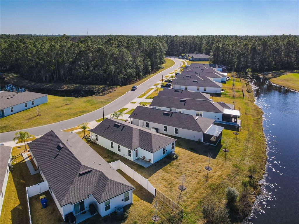 64 Bogey Place Bunnell, FL 32110 - Photo 38 of 55 an aerial view of a house with a swimming pool