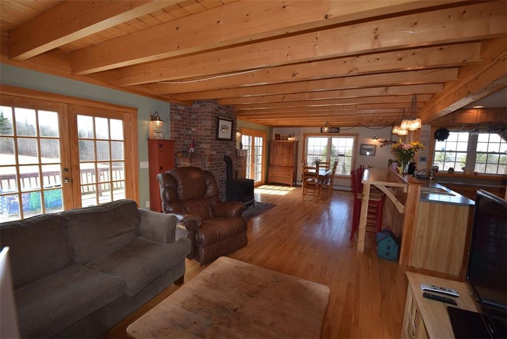 87 Sweet Road Lincoln, ME 04457 - Photo 15 of 35 The breakfast bar was created from...