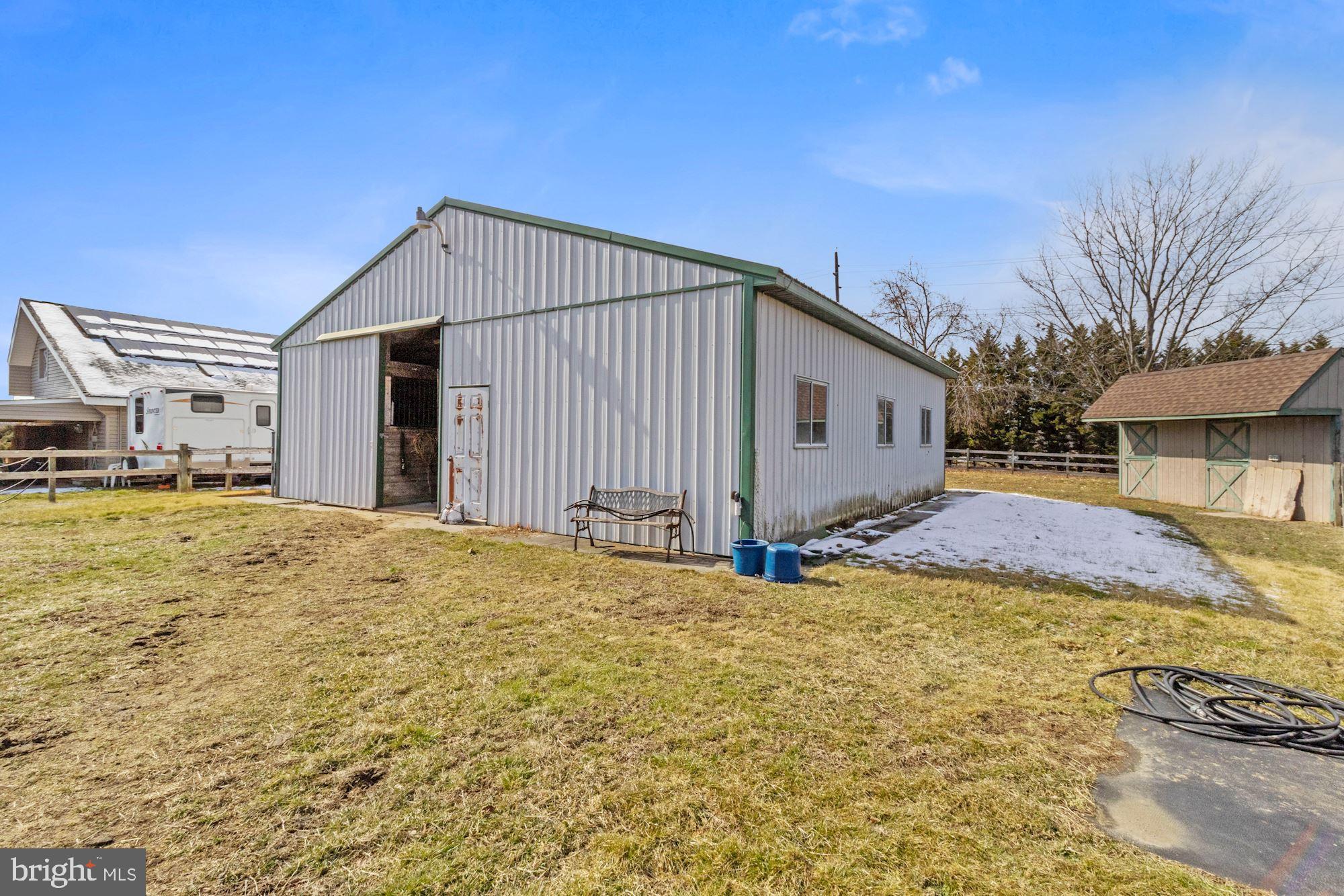 64 Eayrestown Road Medford, NJ 08055 - Photo 56 of 116 Rear of barn, insulated roof.