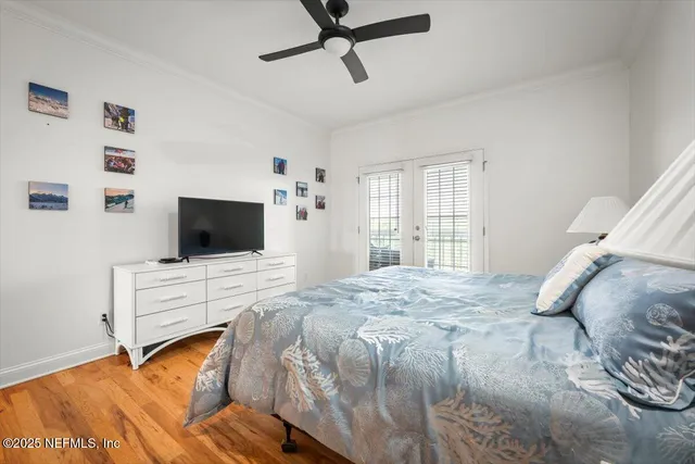 a view of a couch in a room