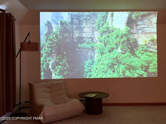 a view of outdoor space with seating space