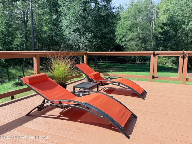 a view of outdoor space with seating