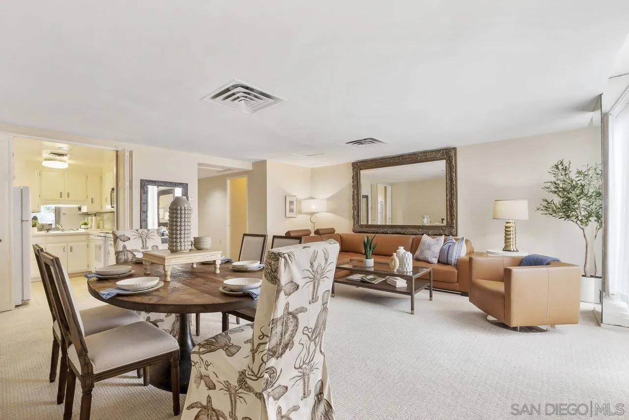 939 Coast Boulevard, Unit 4H La Jolla, CA 92037 - Photo 8 of 39 a view of a dining room with furniture