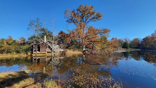 a view of a house with a lake view