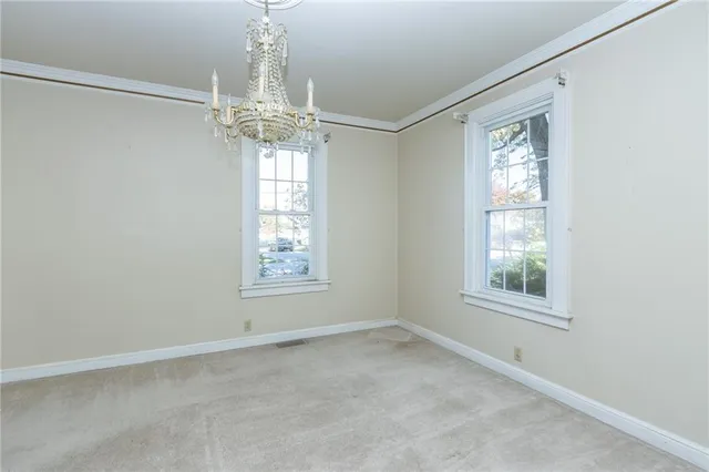 a view of an empty room