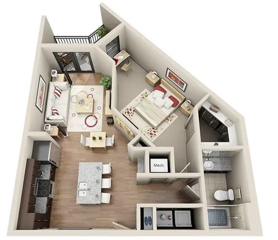 $1,341 | 131 Ponce De Leon Avenue Northeast, Unit 272, Atlanta, GA 30308