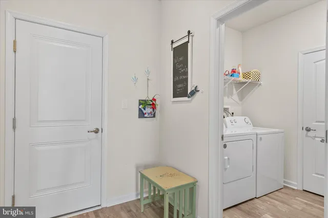 a view of room with cabinets