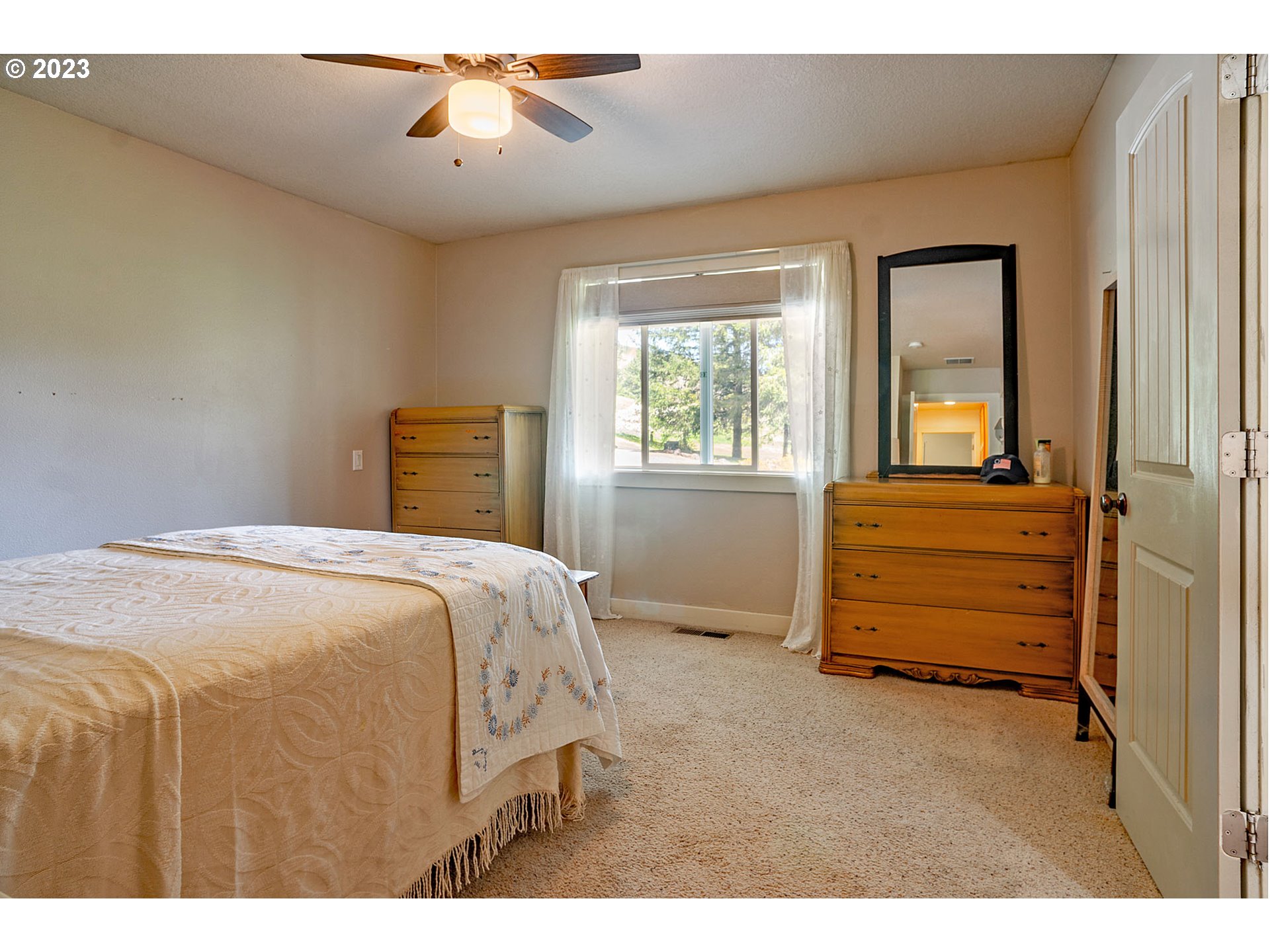 29416 Northeast Healy Road, Unit 2 Amboy, WA 98601 - Photo 31 of 41 a bedroom with a bed and a closet
