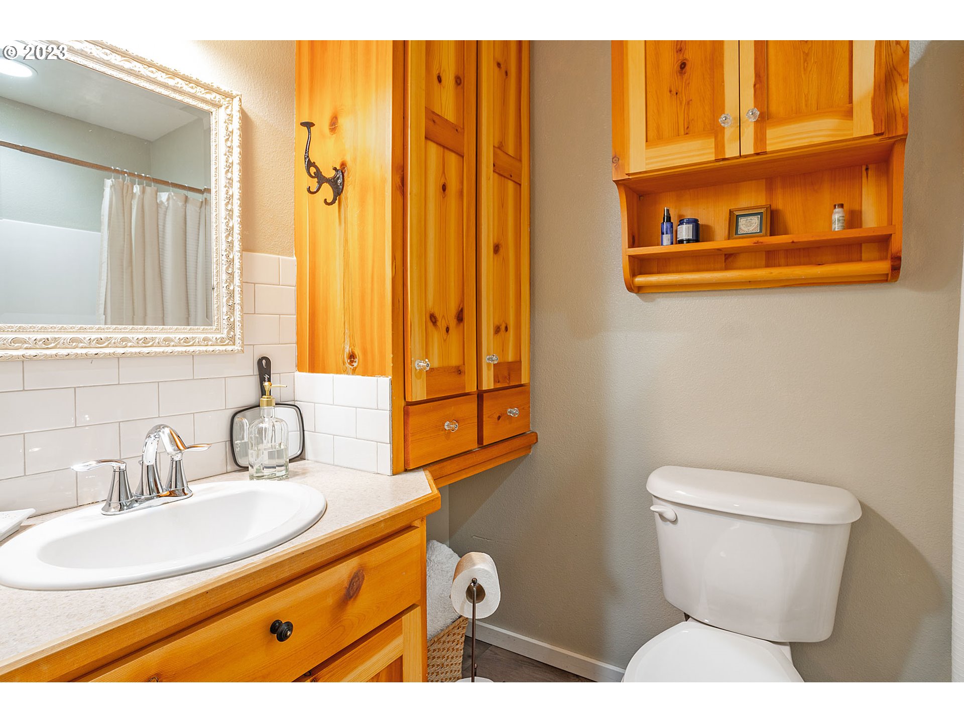 29416 Northeast Healy Road, Unit 2 Amboy, WA 98601 - Photo 35 of 41 a bathroom with a toilet sink and mirror